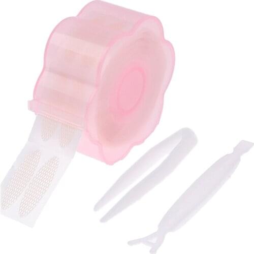 360pcs/set Invisible Double Eyelid Tape Sticker Olive Lifting Eye Fold Magic Natural Eye Tape Roller Fork Makeup Tools