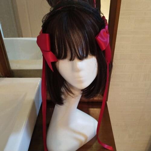 Wholesale women cute lace headband girls long ribbon headwear ladys bows hair accessories ins korea style hairbands