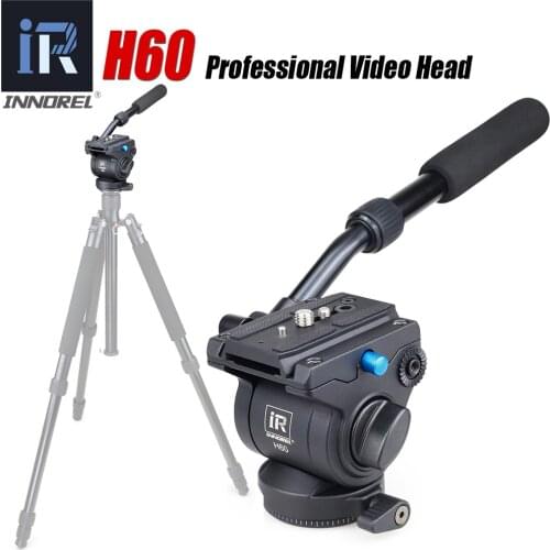 H60 Panoramic tripod head Hydraulic fluid video head for monopod slider Photography Hydraulic Head Three-dimensional Tripod Head