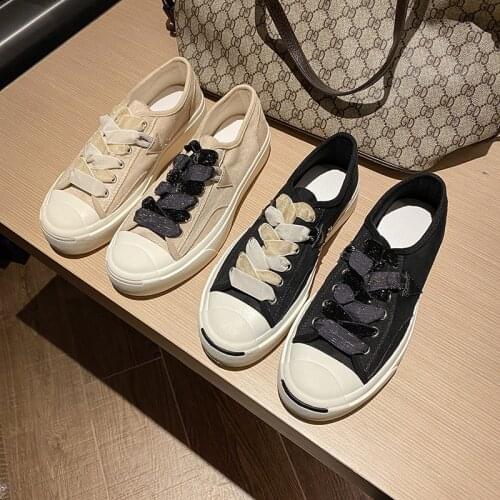 Mr Co Canvas Shoes Spain Niche All-match 2021 New Casual Shoes Mandarin Duck Shoes Lazy Flat Shoes