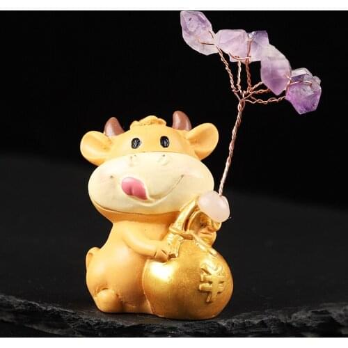 Natural Amethyst Tree Crystal Quartz Mineral Life Tree Lucky Tree Rehabilitation Pavilion Christmas Tree Home Office Decoration