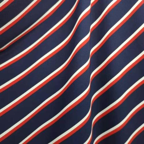 Stretchy Chiffon Stripe Dropping Dress Fabric Skirt Palazzo Trouser Skirt Blouse Craft Material