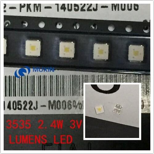 2000PCS ORIGINAL LUMENS LED Backlight Flip-Chip LED 2.4W 3V 3535 Cool white 153LM For SAMSUNG LED LCD Backlight TV Application