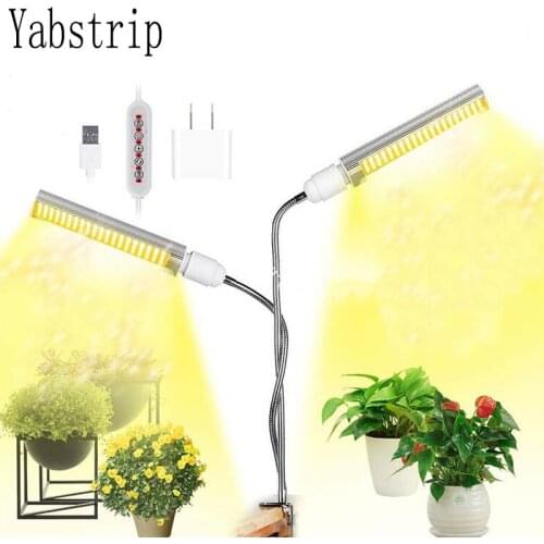 USB LED Plant Light Full Spectrum 45W DC 5V Flexible Grow Lights Phyto Lamp For Garden House Flower Hydroponic with plug Set