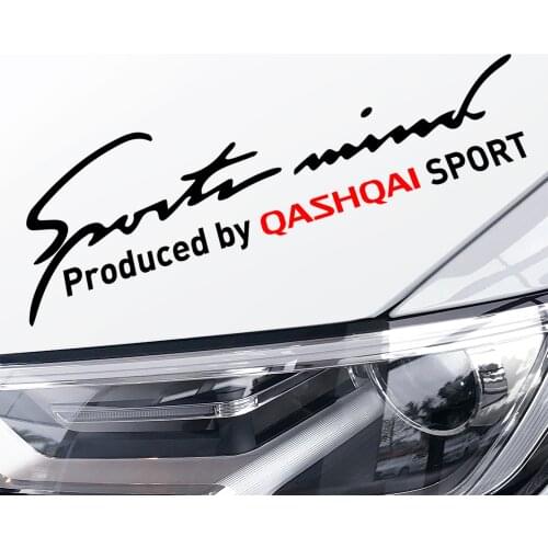 32*9 CM Sports Mind Car Stickers For Nissan Qashqai J11 J10 Vinyl Captivation Auto Lamp Eyebrow Decoration Decals Accessories
