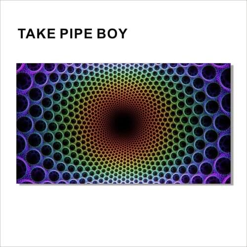 TAKE PIPE BOY Holographic Optical Illusion Spiral Rainbow Posters Modern Wall Decor