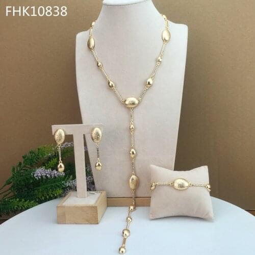 Yuminglai Simple Jewelry Dubai Costume Jewelry African Fashion Jewelry for Women FHK10838