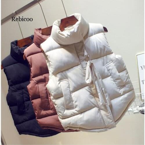Women Winter Vest Waistcoat Spring Autumn Vest Female Casual Warm Vests Womens Sleeveless Jacket Coat