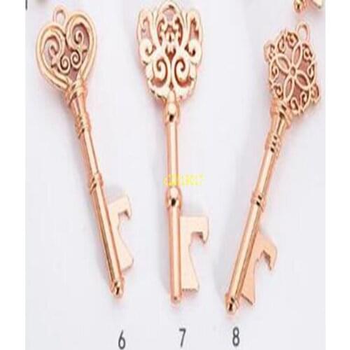 100pcs Metal Skeleton Key Bottle Opener Beer Bottle Opener Wedding Party Favor Guest Gifts Nordic Wedding Decor