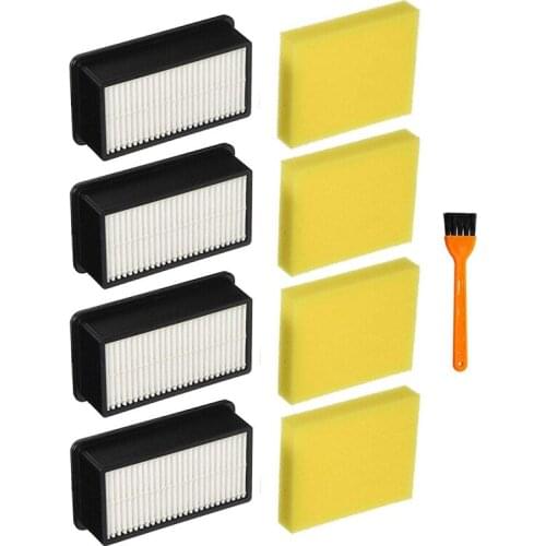 4 Pack 1008 Replacement Filter Kit for Bissell CleanView Upright Vacuums 9595A, 1819, 1822, 1825, 1831, 1330, 1332,Etc