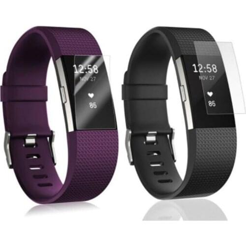 5pcs Anti-scratch Ultra Clear Protective Film Guard For Fitbit Charge 2/3 Charge3 Charge2 Wristband Full Screen Protector Cover