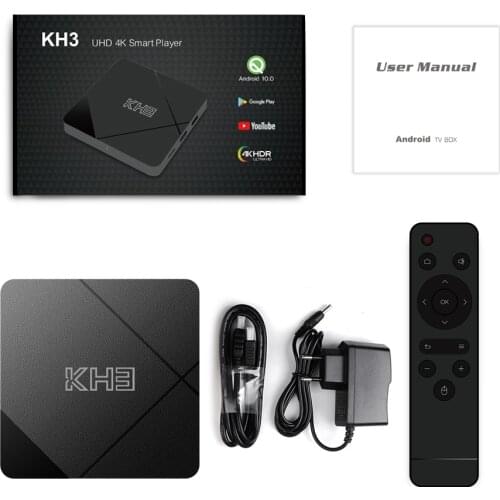 5pc Mecool KH3 Android 10 Smart Tv Box Allwinner H313 Quad-core 2GB 16GB 2.4G WiFi 4K Media Player