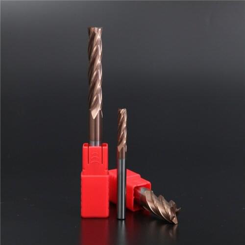 50Pcs/100Pcs HRC55 Carbide End Mill 4Flutes Milling Cutter Alloy Coating Tungsten Steel Cutting Tool CNC Maching Endmills