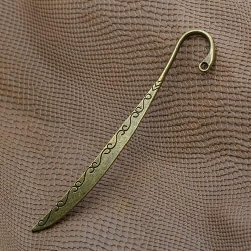 50x Tibetan Metal Bookmarks Book Mark With Hook Jewelry Findings DIY Pendant