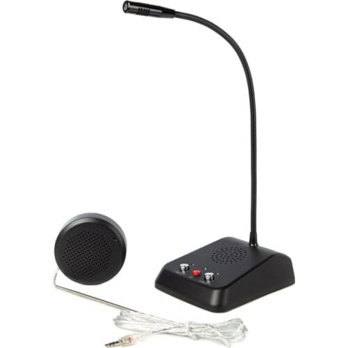 Wireless Window Intercom Loudspeaker Two-Way Speaker Bank Counter Intercom