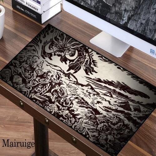 Black and White Art Large Mouse Pad Computer Decoration Gaming Accessories Room Kawaii PC Notebook XXL Mousepad Desk Mat Carpet