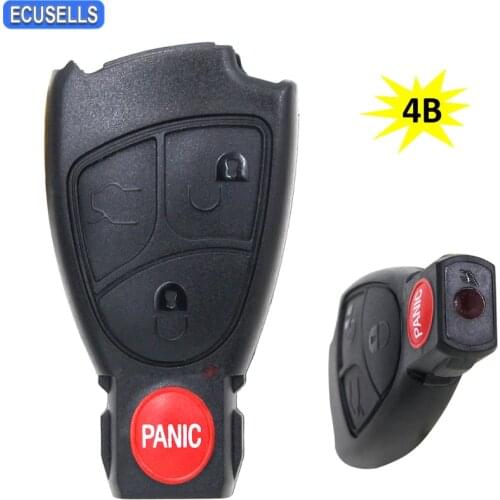 4 Button Remote Key Shell Case Smart Car Key Housing Cover For Mercedes-Benz C230 CL500 E320 E55 S430 S500 SL500 S500 SL500 S430