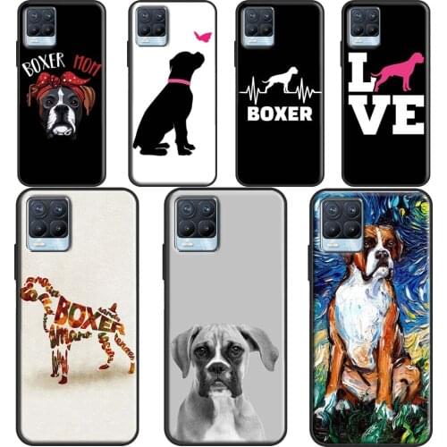 Boxer Dog Puppy Phone Cover For OPPO Realme Q3 6 7 8 Pro C3 C11 C21 GT Neo OnePlus 9 Pro 8 Pro 8T 9R Case