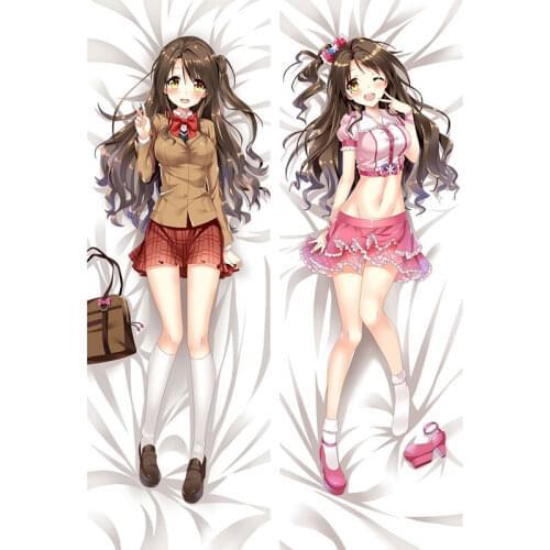 Double Side Print Customized Zip UP Polyester Pillowcase Anime Dakimakura Pillow Cover Case