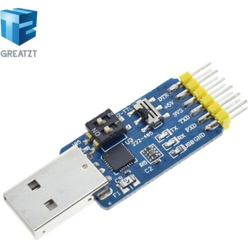 GREATZT NEW USB CP2102 to TTL RS232 USB TTL to RS485 Mutual Convert 6 in 1 Convert Module Good