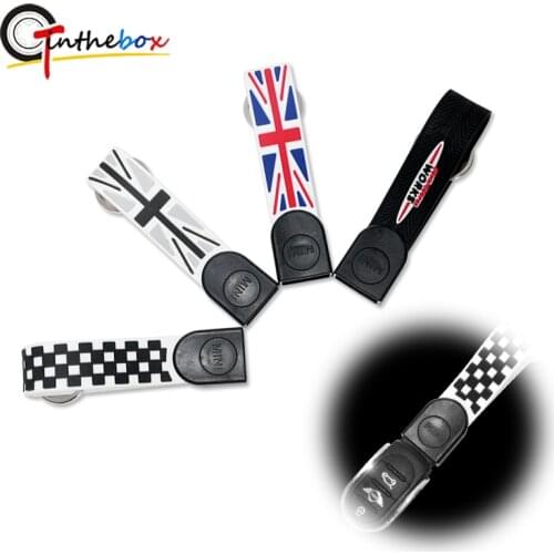 GTinthebox 1PC Union Jack Car Silicone Key Chain Key Fob Rubber Key Ring Pendant Holder For Mini Cooper F54 F55 F56 F57 F60
