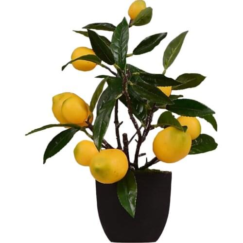Artificial Fruit Trees Desk Lemon Bonsai Festival Supplies Simulation Living Room Ornament Home Decoration Household Products