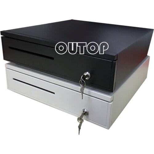 Cash Drawer POS Cash Register Drawer Five Grids Three Section of the Cashier box with RJ11 Interface for Supermarket and shops