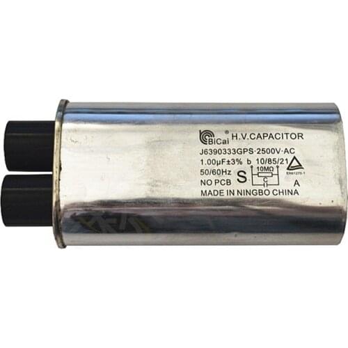 1.00uf 2500V Microwave Oven HV J6390333GPS Capacitor for panasonic Commercial Microwave Oven Capacitor Parts Accessories