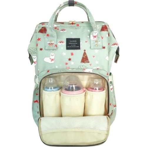 LAND drop shipping Mummy Maternity Nappy Bag Brand Large Capacity Baby Bag Travel Backpack Nursing Bag for Baby care Handbag
