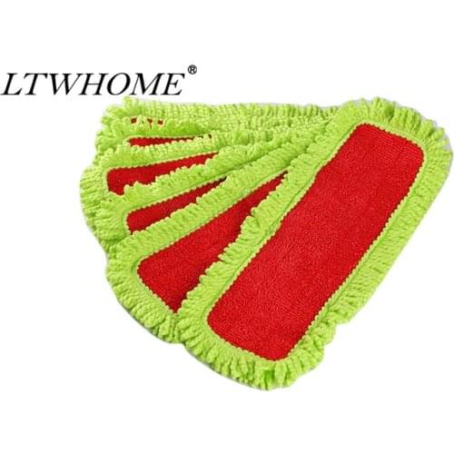 LTWHOME 18 Inch Microfiber Washable Flat Mop Pad Refills