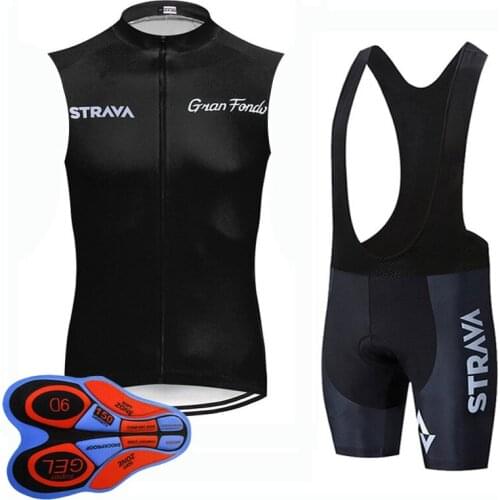 Men Summer Cycling Sleeveless Jersey bib shorts Set Quick Dry Bike Outfits Mtb bicycle Uniform Racing Clothing Outdoor Sportwear