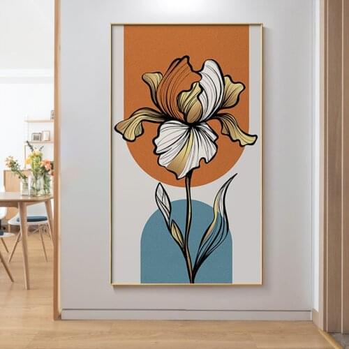 Morandi Color Matching Flower Canvas Poster Print Living Room Abstract Wall Art Modern Nordic Home Decoration Painting Picture