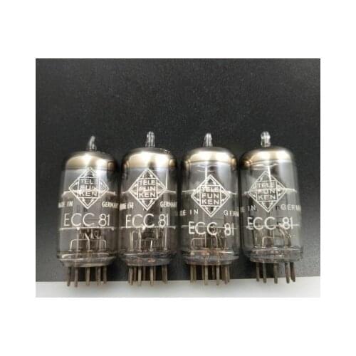 Brand new vacuum tube ECC81/12AT7/ECC801S/6201/CV455 original box Telefunken Germany oblique round