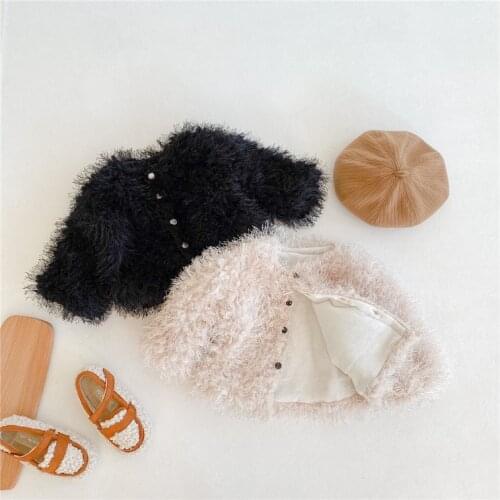 2020 Girl kids New winter Plush Children Coat Cotton Jacket good quality comfortable cute baby Clothes