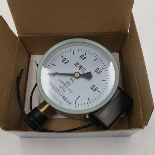 VFD Pump Gauge 150mm 0.1-1Mpa Resistance Remote Pressure Meter Dial Diam Radial Mount Pneumatic