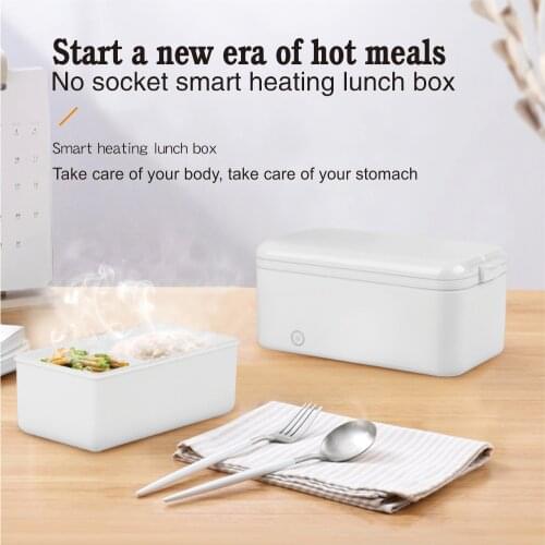 800ml Lunch Box Fast Self-Heating Portable PBT US/EU Plug Lunch Box Kitchen Leak-Proof Food Container Picnic Multifunction Box