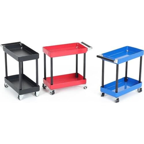 RC Car 1:10 Garage Series Metal 2 layer Oil Service Cart Trolley for 1/10 RC Crawler Traxxas TRX-4 Axial SCX10 D90 Tamiya