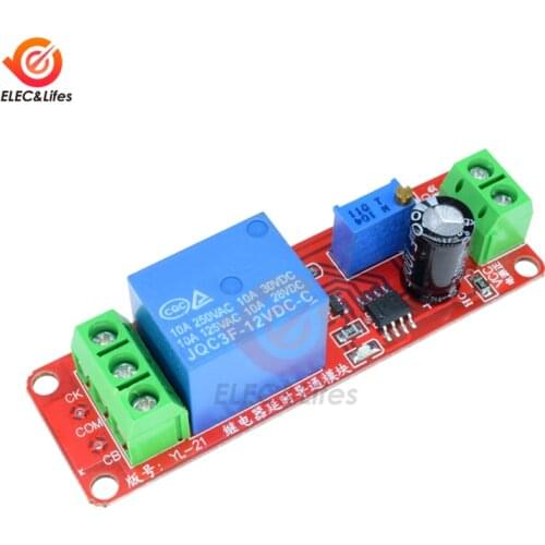 DC 5V 12V Time Delay Relay NE555 Conduction Time Relay Shield Timing Relay Timer Control Switch Car Relays Pulse Duty Cycle