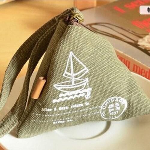 Cute childrens creative wallet four corner canvas retro dice purse coin bag student birthday gift LQ044