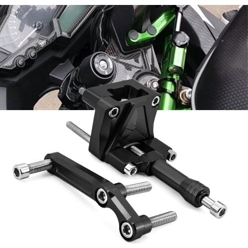 Motorcycle Stabilizer Steering Damper Mounting Kit Bracket Support Safety Control For Kawasaki EX300 NINJA300 2013-2017