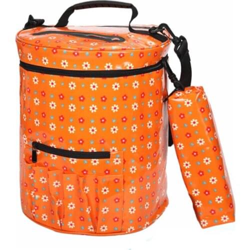 Knitting Needles Sewing Yarn Tote Storage Bag Crochet Hooks DIY Household Printing Organizer Sewing Tools Accessories