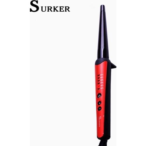 Surker professional Hair Curling Iron Hair waver Pear Flower Cone Electric Hair Curler Ceramic Styling Tools for Women bigodini
