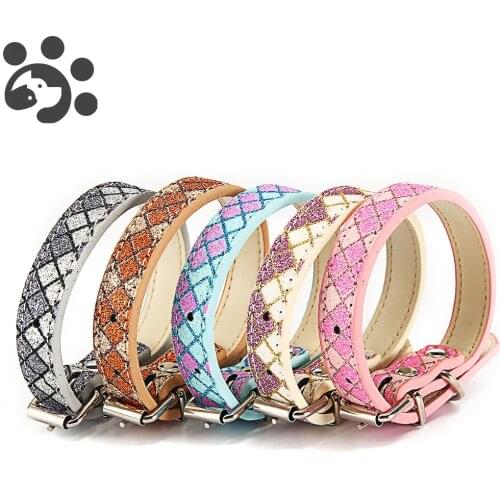 Glowing Dog Collar for Cats Luminouse PU Leather Cat Collars for Dogs in Pet Products Collar Harness Lead Puppy Kitten MP0062