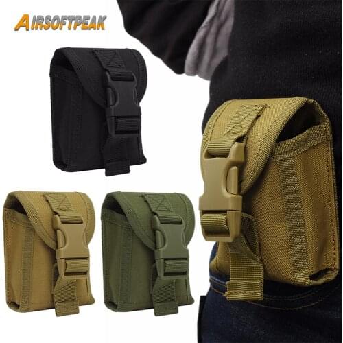 1000D Nylon EDC Waist Pouch Molle Belt Tactical Hunting Bag Outdoor Military Accessory Cell Phone Camp Pocket Waterproof Utility