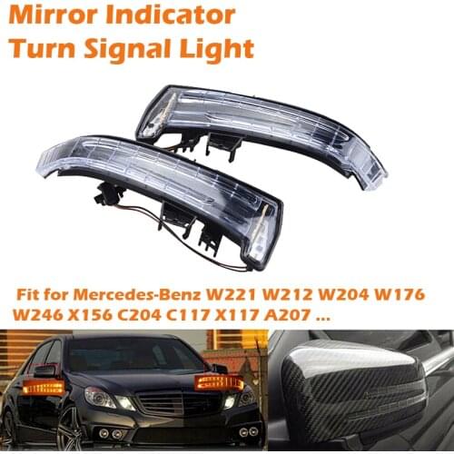 Turn Signal Rearview Mirror Lamp Fit For Mercedes Benz CLA GLA GLK CLS Class W204 W176 W212 Indicator Light Assembly