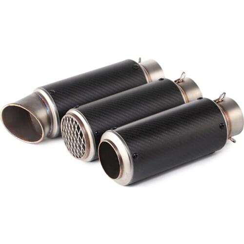 Motorcycle Exhaust Pipe Carbon Fiber Escape Moto Modified Muffler System For Pit Bike Cafe Racer Z750 MT09 TMAX 530 PCX 125 MT15
