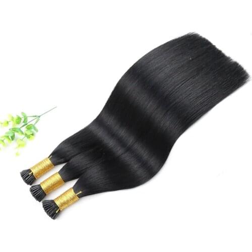 Ysg HAIR I Tip Human Hair Extensions Double Drawn Remy Hair Extensions Brazilian Straight Itips Real Human Hair For Women 100g