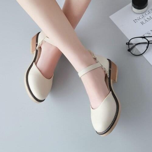 Big Size ladies high heels women shoes woman pumps A hundred Roman shoes in Baotou