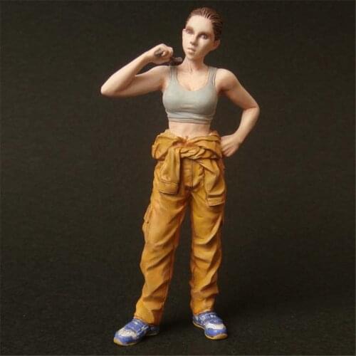 1/20 Scale Model Resin Kit Ma.K Female Technician A Assembly Models Figure Resin Kit Model Colorless Self-Assembled Toy