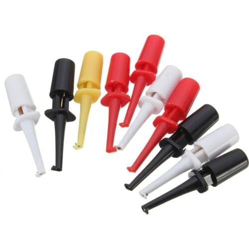 10 x 4.2cm Clamp Multimeter Probes Probe Tips Gauge Test Hook Clamp Probe Nylon+copper